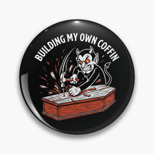 Artikelvorschau, Building My Own Coffin Funny Carpenter Woodworker Coffin T-Shirt entworfen und verkauft von DEADLINE DEMONS.