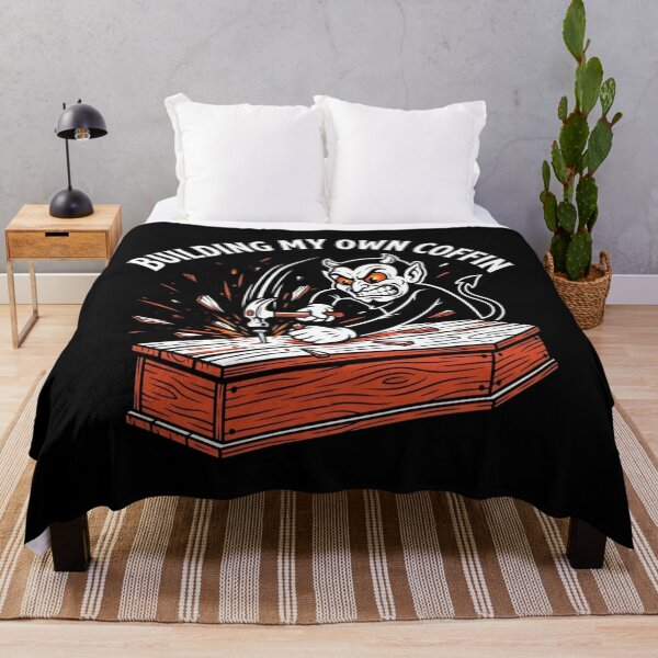 Item preview, Building My Own Coffin Funny Carpenter Woodworker Coffin T-Shirt designed and sold by DEADLINE DEMONS.