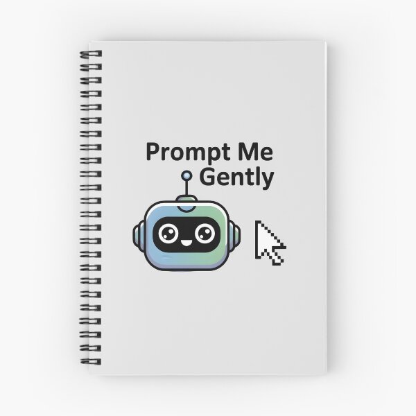 Item preview, Prompt Me Gently – Funny AI Prompt Engineering Humor designed and sold by Jollys-ArtShop.