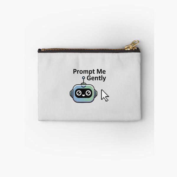 Item preview, Prompt Me Gently – Funny AI Prompt Engineering Humor designed and sold by Jollys-ArtShop.