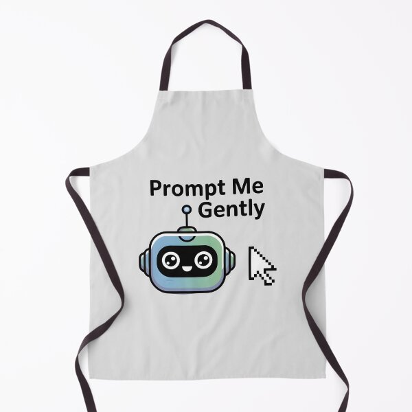 Item preview, Prompt Me Gently – Funny AI Prompt Engineering Humor designed and sold by Jollys-ArtShop.