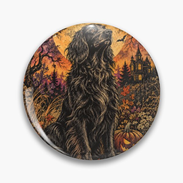 Item preview, Black Dog Halloween Gothic Moon Vintage Autumn Design designed and sold by Castielalger.