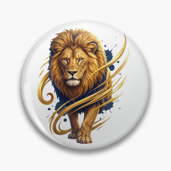 Item preview, Golden Maned Lion King Crown Portrait designed and sold by R&R Creative Studio.