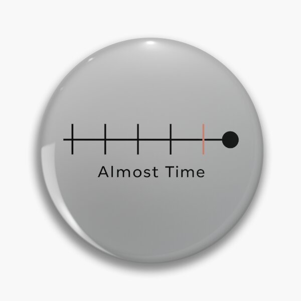 Item preview, Almost Time - Minimalist Doomsday Timeline Art designed and sold by MeaningIsUse.