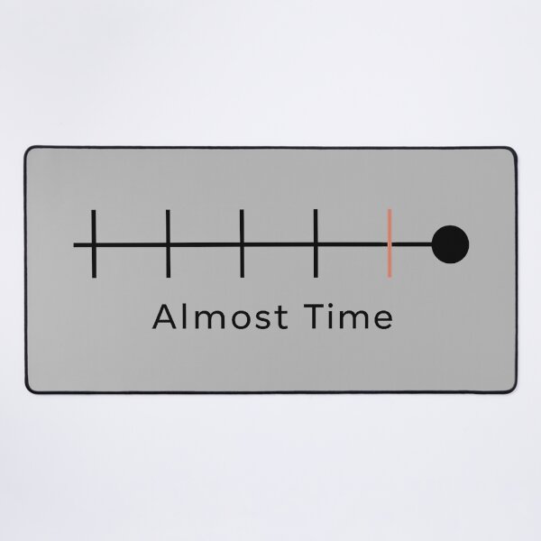 Item preview, Almost Time - Minimalist Doomsday Timeline Art designed and sold by MeaningIsUse.