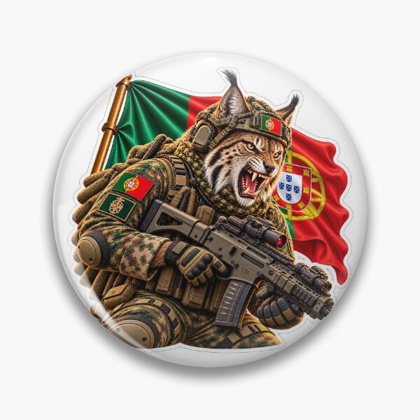 Artikelvorschau, Tactical Portuguese Lynx Flag Sticker entworfen und verkauft von ManaxT.