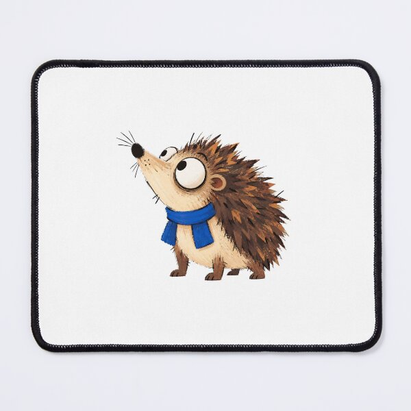 Item preview, Hedgehog in a Soft Blue Scarf designed and sold by The-Art-of-D.
