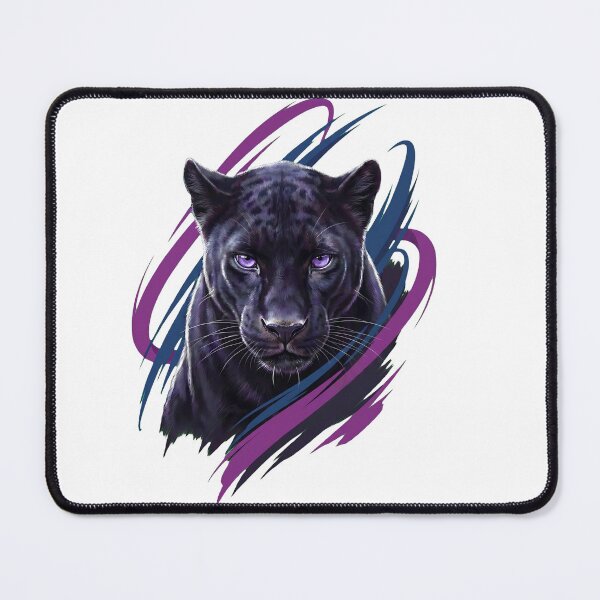 Item preview, Black Panther Prowling Through Violet Storm designed and sold by R&R Creative Studio.