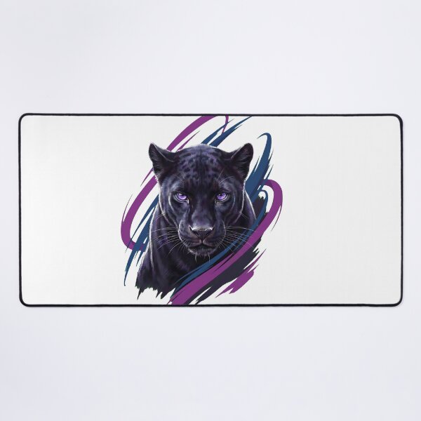 Item preview, Black Panther Prowling Through Violet Storm designed and sold by R&R Creative Studio.