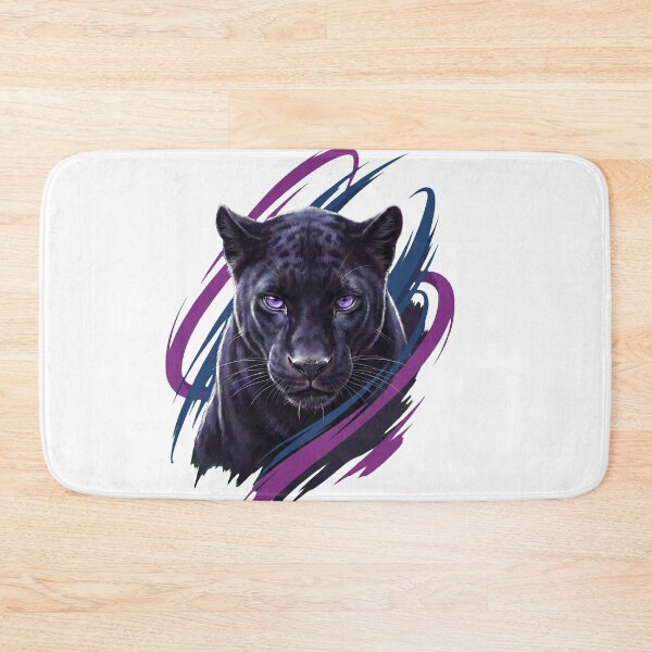 Item preview, Black Panther Prowling Through Violet Storm designed and sold by R&R Creative Studio.