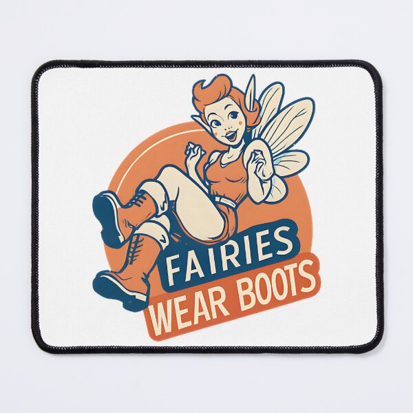 Item preview, Whimsical Fairies Wearing Boots Fantasy Illustration designed and sold by Ethanb101604.
