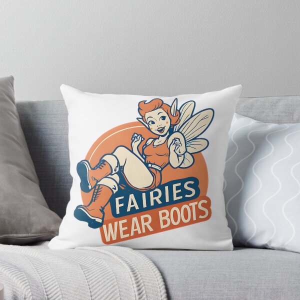 Item preview, Whimsical Fairies Wearing Boots Fantasy Illustration designed and sold by Ethanb101604.