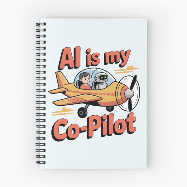 Item preview, AI Is My Copilot – Funny Artificial Intelligence Tech Humor designed and sold by Jollys-ArtShop.