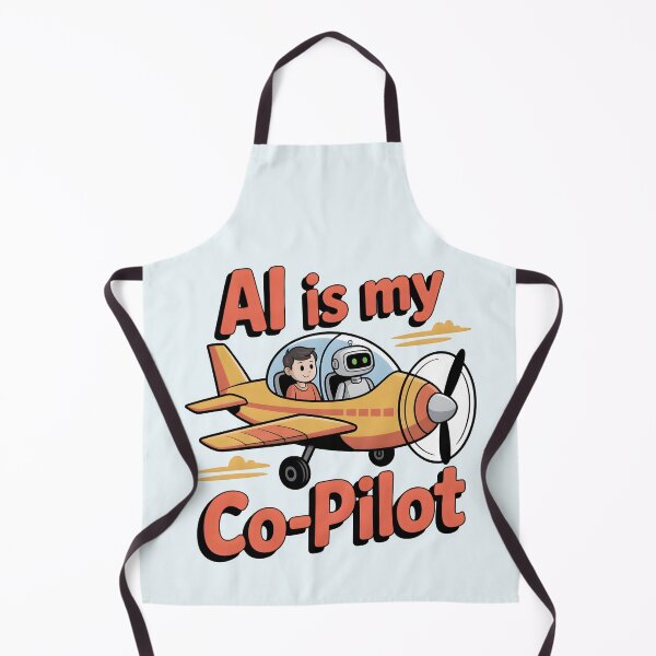 Item preview, AI Is My Copilot – Funny Artificial Intelligence Tech Humor designed and sold by Jollys-ArtShop.