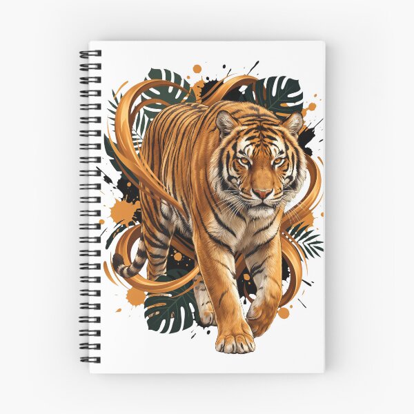 Item preview, Bengal Tiger Walking Through Jungle Heat designed and sold by R&R Creative Studio.