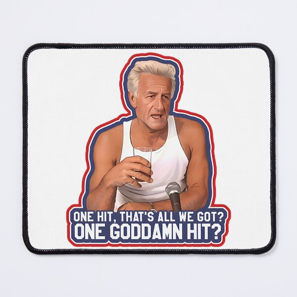 Item preview, Harry Doyle and Bob Uecker Inspired One Hit Baseball Quote Design designed and sold by YogeshDBK.