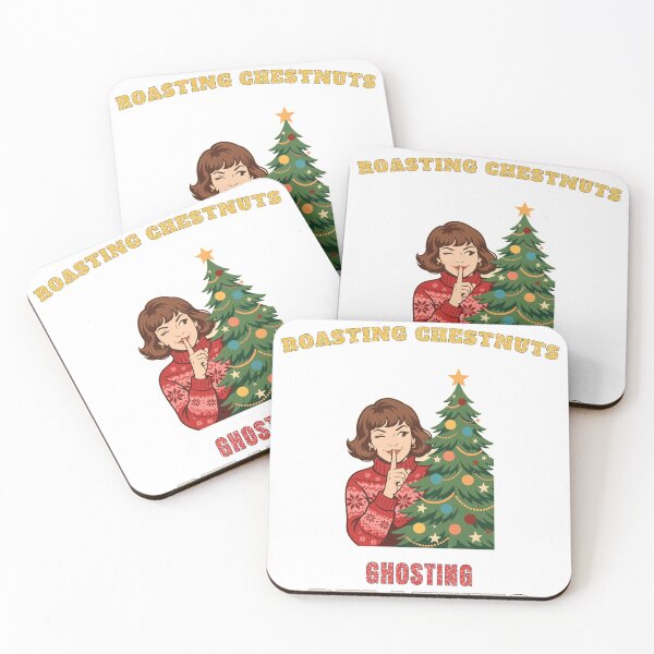 Item preview, Roasting Chestnuts Ghosting Relatives Funny Christmas Tee designed and sold by FitEnvy.