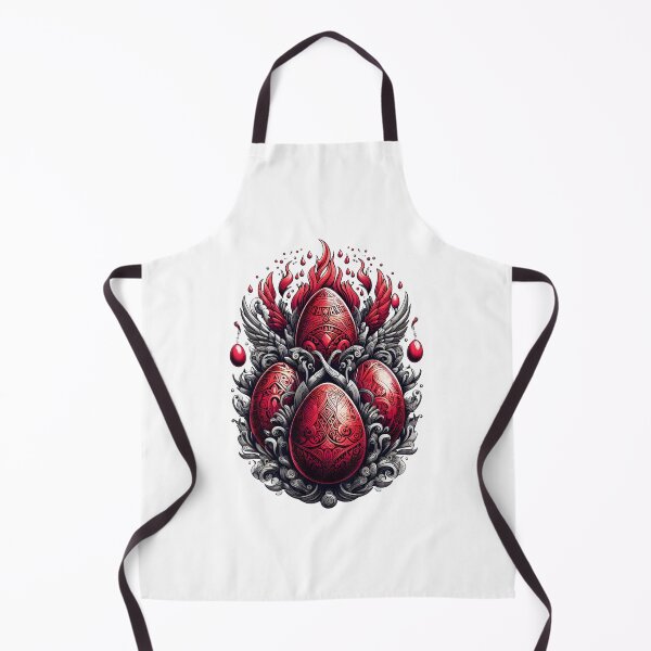 Item preview, Crimson Ornamental Eggs – Gothic Fantasy Pattern Art designed and sold by Apex Designs.