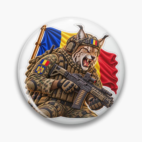 Artikelvorschau, Tactical Romanian Lynx Flag Sticker entworfen und verkauft von ManaxT.