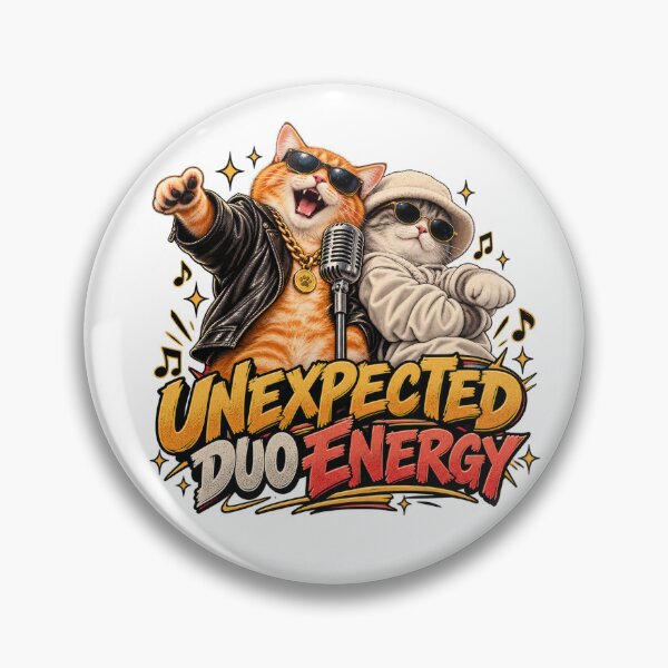 Item preview, Copy of Stay SaUnexpected Duo Energy – Funny Cat Music Duo Retro Graphiclty, Enjoy the Ride designed and sold by Pixdot.