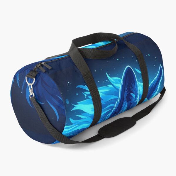 Item preview, Majestic Blue Wolf Glowing Fantasy Animal Art designed and sold by FusionCipher.
