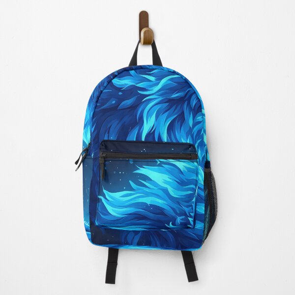 Item preview, Majestic Blue Wolf Glowing Fantasy Animal Art designed and sold by FusionCipher.