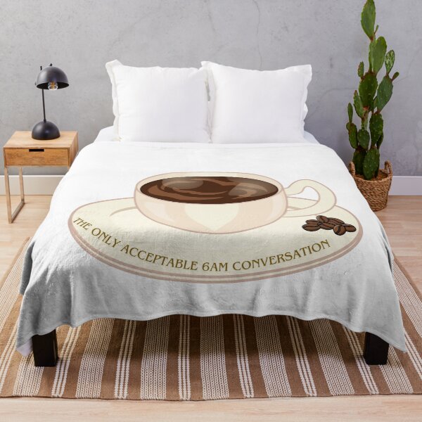 Item preview, The Only Acceptable 6 AM Conversation Coffee Cup designed and sold by roaaroaa.