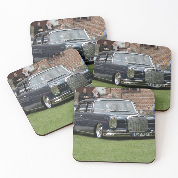Item preview, Bagged Mercedes-Benz W111 - Stanced Classic German Car Art designed and sold by Johnny Nilsson Photo Art.