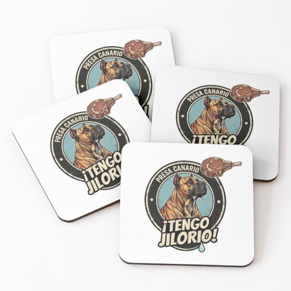 Item preview, Presa Canario Tengo Jilorio - Canary Dog Funny Hungry Vintage Badge designed and sold by EfectoCreativo.