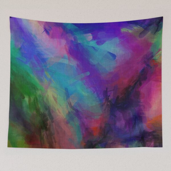 Item preview, Cool, Colorful Spacy Abstract Painting designed and sold by pugmom4.