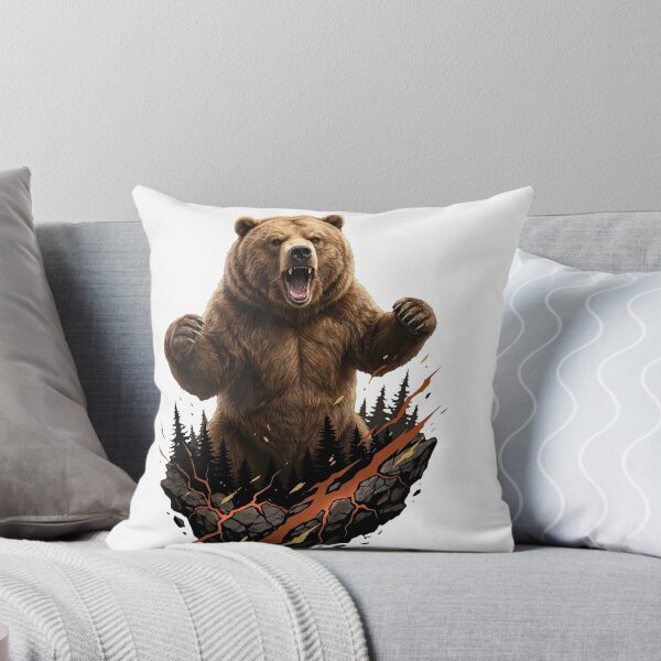 Item preview, Grizzly Bear Rising From Cracked Earth designed and sold by R&R Creative Studio.