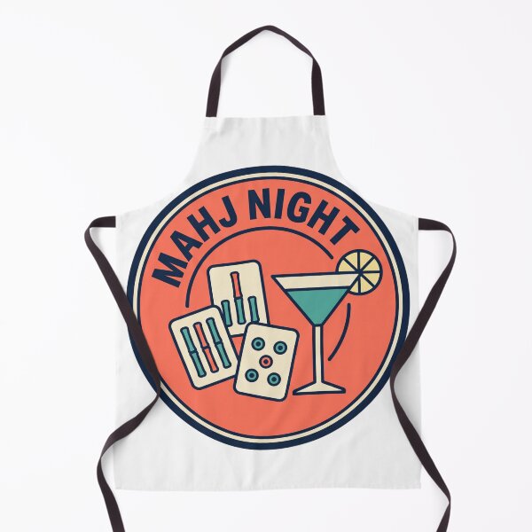 Artikelvorschau, Mahjong-Nacht-Retro-Anstecker für das Tiles and Cocktails-Team entworfen und verkauft von DesignbyKaan.