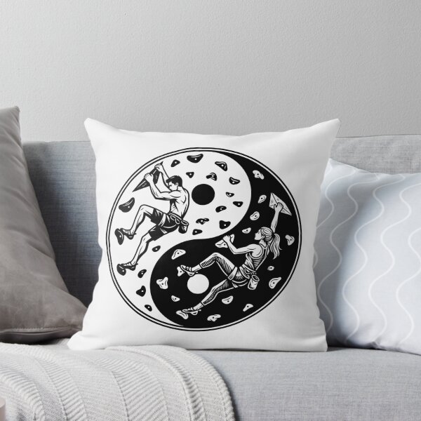 Aperçu de l'œuvre Grimpeurs d'escalade Yin Yang Mur d'escalade intérieur créée et vendue par GrandeDuc.