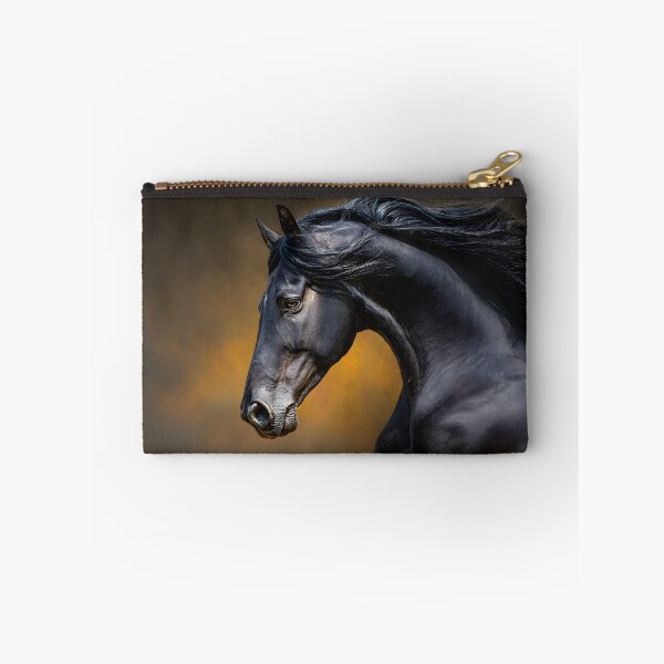 Item preview, Majestic Black Horse Portrait in Dramatic Lighting designed and sold by Artessie.