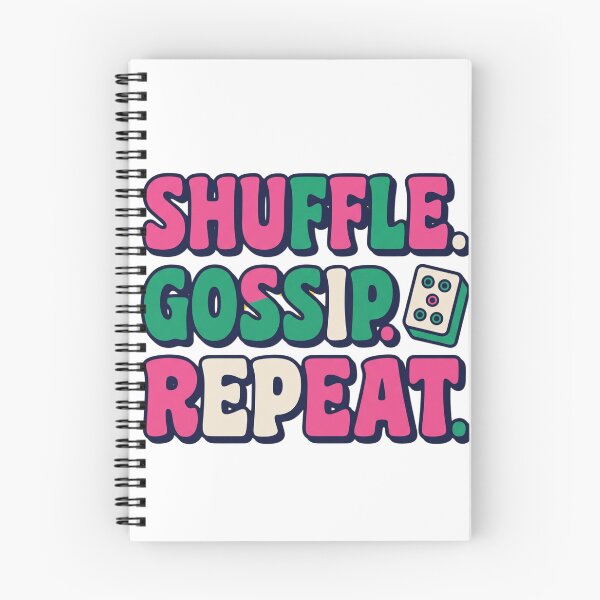Item preview, Mahjong Girls Night Shuffle Gossip Repeat Table Talk designed and sold by DesignbyKaan.