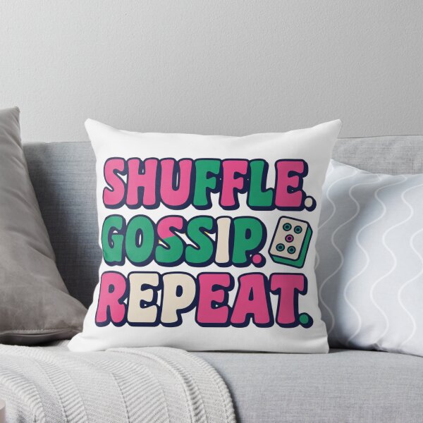 Item preview, Mahjong Girls Night Shuffle Gossip Repeat Table Talk designed and sold by DesignbyKaan.