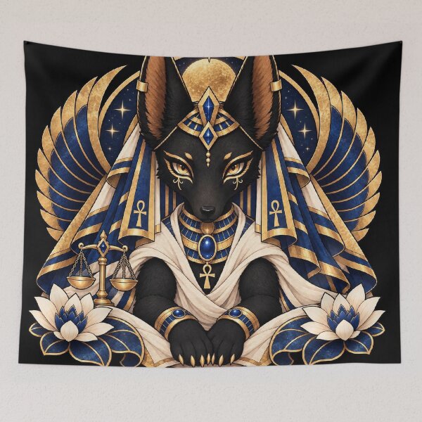 Artikelvorschau, Chibi Anubis, ägyptischer Gott entworfen und verkauft von Alcyone-Blue.