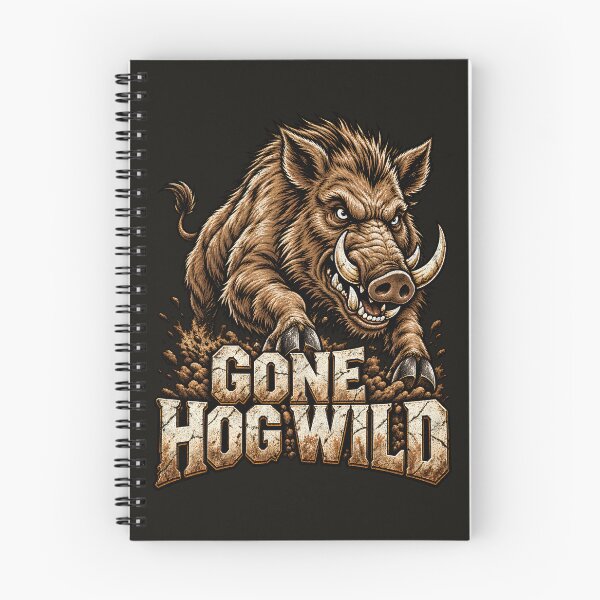 Item preview, Gone Hog Wild – Charging Wild Boar designed and sold by AwesomeBeyondLimits.
