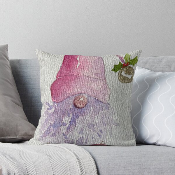 Artikelvorschau, Rosa Weihnachtswichtel entworfen und verkauft von PaintyCreator.