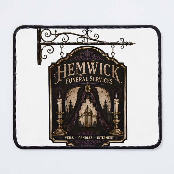 Item preview, Hemwick Funeral Services Vintage Trade Sign Design designed and sold by Haleem Salama.
