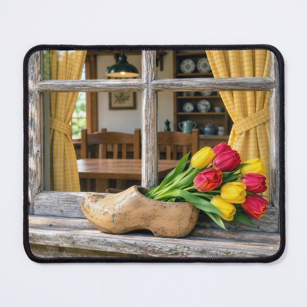 Item preview, Spring Tulip Bouquet in a Dutch Wooden Shoe designed and sold by Maria Dryfhout.