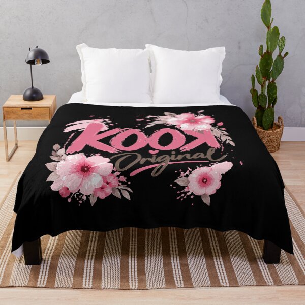 Artikelvorschau, Original Kook - Rosa Aquarell Blumen mit Pinselschrift entworfen und verkauft von KookArt.