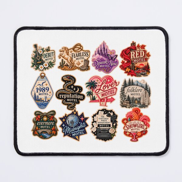 Item preview, Vintage Souvenir Motel Magnet Pack Taylor Swift Albums Eras Music sticker pack designed and sold by taylorvinyls.