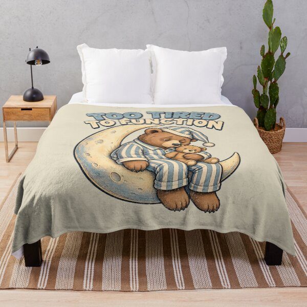 Item preview, Too Tired to Function – Sleepy Moon Bear designed and sold by AwesomeBeyondLimits.