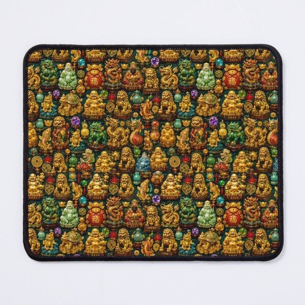 Item preview, Chinese Feng Shui Good Luck Tessellation – Lucky Symbols & Prosperity Pattern designed and sold by vinothmech53.