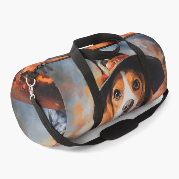Item preview, Halloween Beagle Mother & Puppies with Pumpkins – Witch Dog Family Art designed and sold by elisarasada.