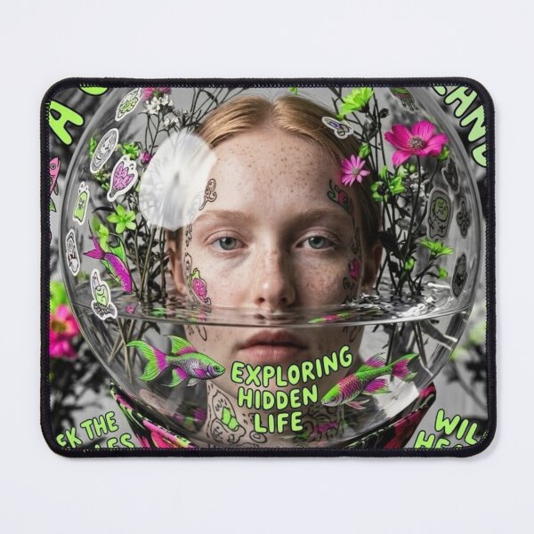 Item preview, A Head-Scratching Tale of Aquatic Flora and Neon Tattoos (We’re All a Little Fisheyed Here) designed and sold by Print Fiction.
