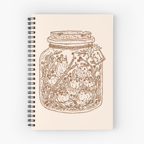 Item preview, Funny Whimsical Pumpkin Frogs in Glass Jar designed and sold by ArtNoveltee.