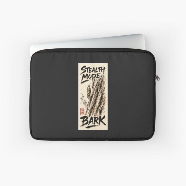 Item preview, Brown Creeper Camouflage Bark Sumi-e Ink Minimalist Bird Art designed and sold by shifumart.