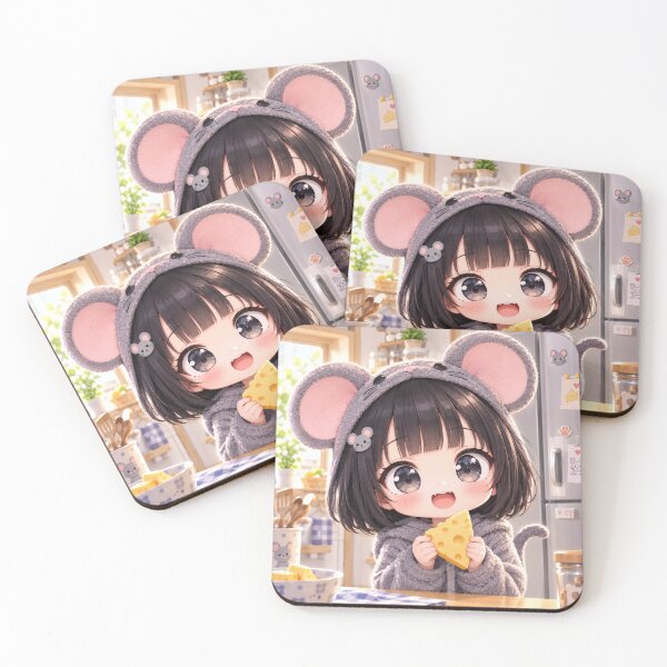 Item preview, Little Mouse Girl and Her Favorite Cheese designed and sold by Kurekou Lab.